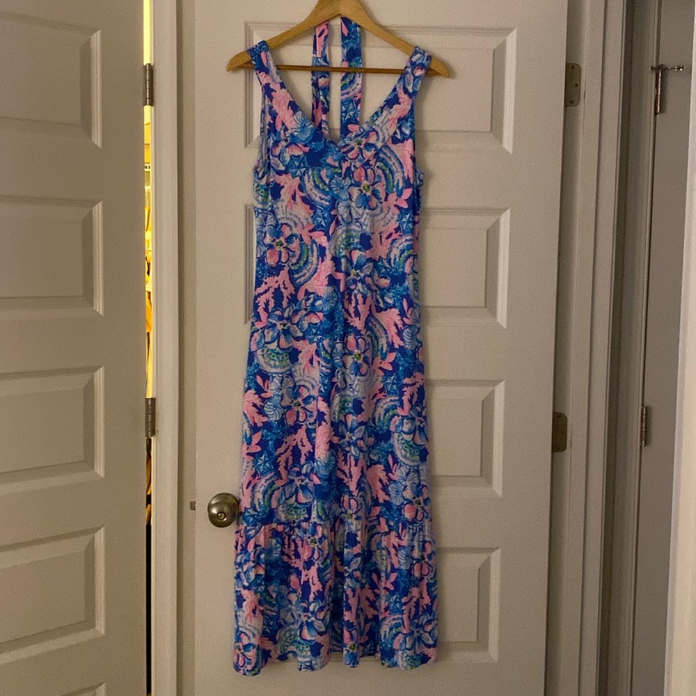 Lilly Pulitzer Like NEW vneck tank slim maxi